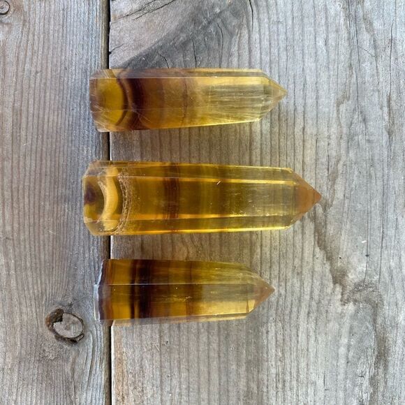 𝅺YELLOW FLUORITE Crystal Towers - Picture 3 of 4